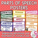 Parts of Speech Grammar Posters