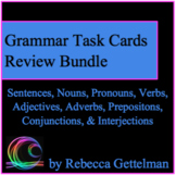 Parts of Speech Grammar Stations Review Task Card Activity BUNDLE