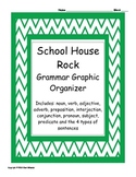 Parts of Speech Graphic Organizer for School House Rock grammar