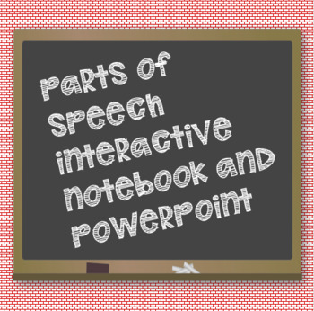 Preview of Parts of Speech Interactive Flip Book and Powerpoint