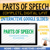 Parts of Speech Interactive Google Slides | Digital Lesson