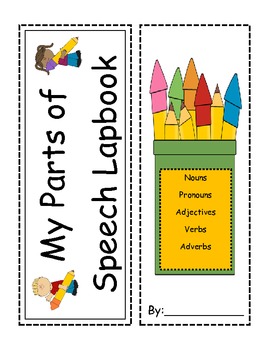 Preview of Parts of Speech Interactive Lapbook- Nouns, Verbs, Adjectives, Adverbs, Pronouns