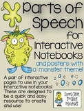 Parts of Speech ~ Interactive Notebook Pages and Posters w