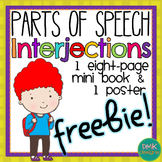 FREEBIE! Parts of Speech: Interjection Mini Books & Poster Set