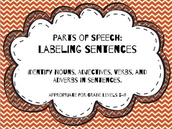 Preview of Parts of Speech:  Labeling Sentences