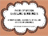 Parts of Speech:  Labeling Sentences