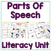 Parts of Speech Literacy Unit for Special education - Hand