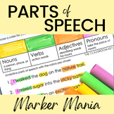 Parts of Speech Practice Activity or Center L.2.1e L.3.1a