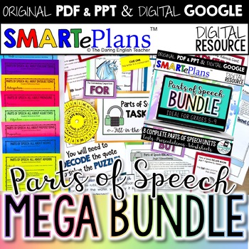 Preview of Parts of Speech Mega Bundle for Secondary ELA (Digital and Traditional Print)