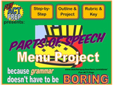 Parts of Speech Menu Project: NO PREP, Step-by-Step Projec