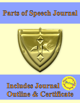 Preview of Parts of Speech Notes Journal for a Grammar Knight