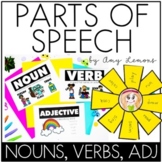 Parts of Speech Activities, Worksheets, and Posters for No