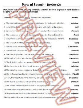 parts of speech nouns verbs pronouns adverbs 128 pages 40 worksheets