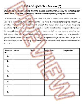 parts of speech nouns verbs pronouns adverbs 128 pages 40