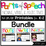 Parts of Speech: Nouns, Verbs, and Adjectives