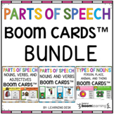 Parts of Speech - Nouns, Verbs, and Adjectives Boom Cards™