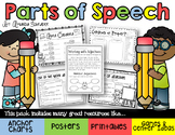 Parts of Speech Pack: Nouns, Verbs, Adjectives, and Adverbs