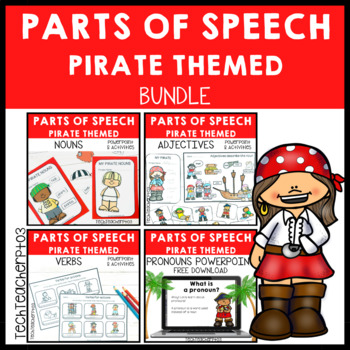 Preview of Parts of Speech Pirate Bundle Grammar Activities