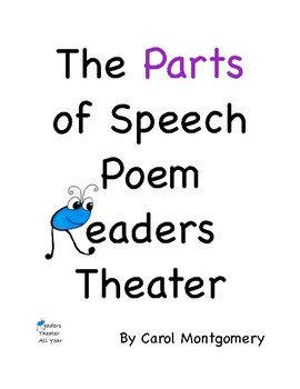 Preview of Parts of Speech Poem–2 Readers Theater Versions - Comprehension