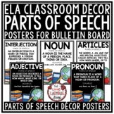 Grammar Writing Parts of Speech Posters ELA Classroom Deco