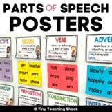 Editable Parts of Speech Posters / Grammar Wall
