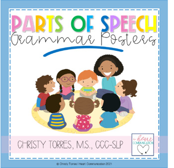 Preview of Parts of Speech Posters | Classroom Grammar Posters | Class Anchor Charts | FREE