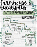 Parts of Speech Posters - Farmhouse and Eucalyptus
