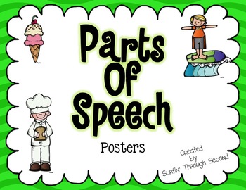 Preview of Parts of Speech Posters Freebie