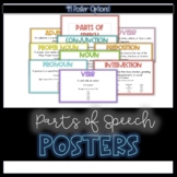 Parts of Speech Posters, Grammar Posters, ELA Posters, Cla