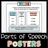 Parts of Speech Posters | Parts of Speech | P.O.S. | Verbs