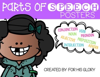 Preview of Parts of Speech Posters {Student Friendly!}