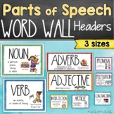 Parts of Speech Posters and Headers