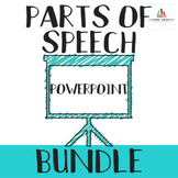Parts of Speech PowerPoint Lessons-Review and Practice BUNDLE