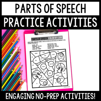 Preview of Parts of Speech Review Activities