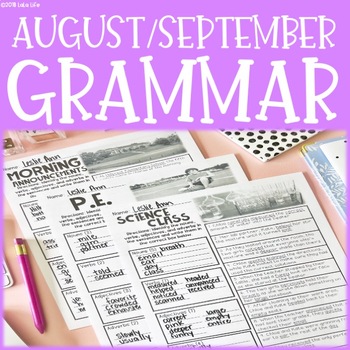 Preview of Parts of Speech Practice for Back to School: Nouns, Verbs, Adjectives, & Adverbs