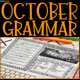 Parts of Speech Practice for October: Nouns, Verbs, Adject