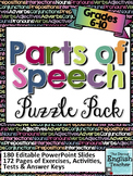 Parts of Speech Puzzle Pack