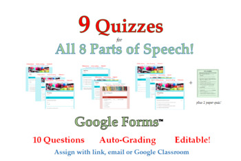 Preview of Parts of Speech Quiz BUNDLE - 9 Google Forms™ Assessments of Nouns, Verbs, etc.