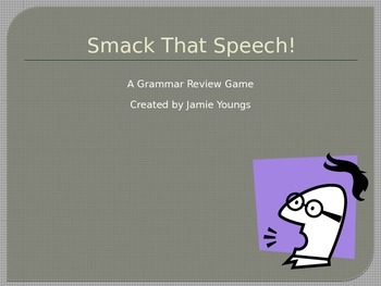 Preview of Parts of Speech Review Game