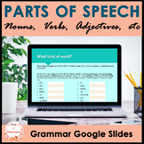 Parts of Speech Review & Practice Google Slides | Word Cla