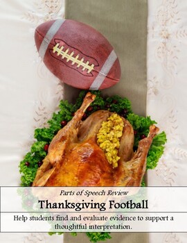 Preview of Parts of Speech Review: Thanksgiving Day Football