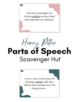 Preview of Parts of Speech Scavenger Hunt