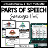 Parts of Speech Scavenger Hunt Review Activity for Middle School