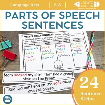 Preview of Parts of Speech Sentence Sort