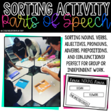 Parts of Speech Sorting Activity