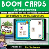 Parts of Speech | Spring Boom Cards | Nouns Verbs Adjectives