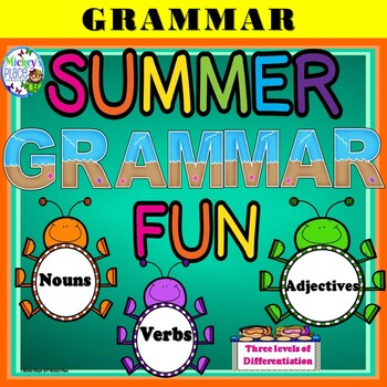 Preview of Summer Grammar - Parts of Speech Differentiated Learning Centers