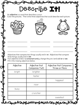 grammar 3rd grade parts of speech worksheets activities by kiki s classroom