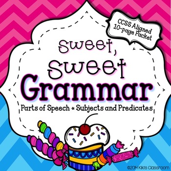 Preview of Grammar 3rd Grade - Parts of Speech Worksheets & Activities