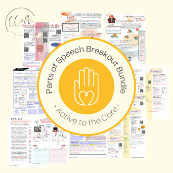 Preview of Parts of Speech & Syntactic Literacy | Breakout / Pull-out BUNDLE | AP